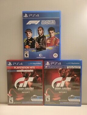 2x Gran Turismo Sport And F1 2021 - PS4 Playstation 4 Games
